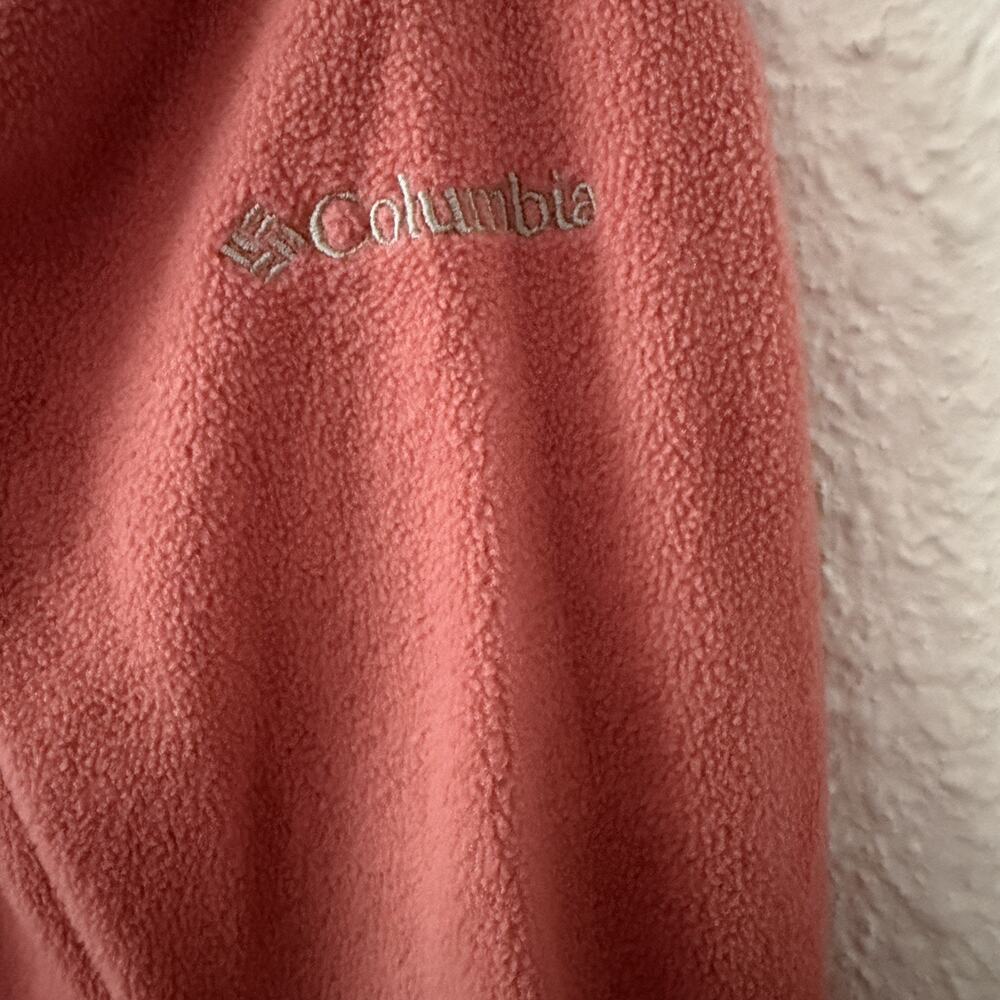 Columbia Women's Medium Coral Fleece Classic 1/4 Zip Casual Pullover - Picture 7 of 8